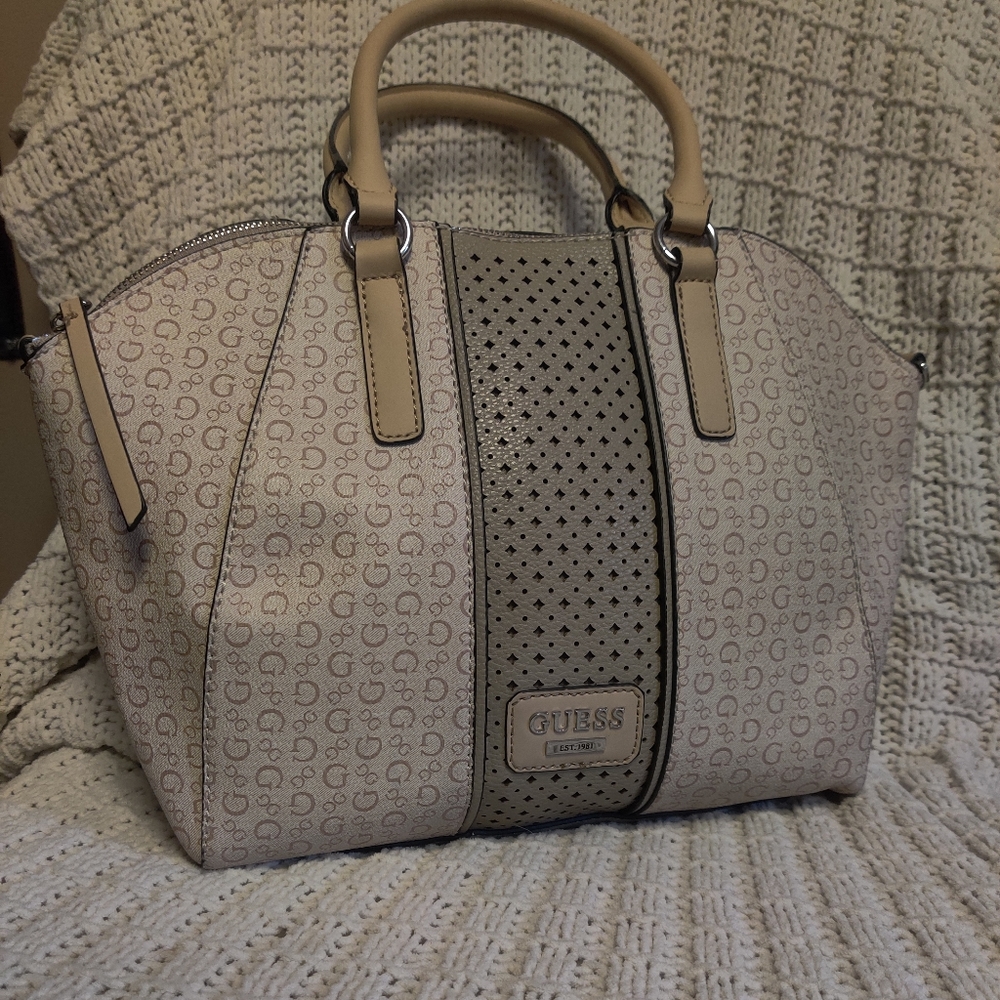 Beige Guess handbag